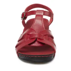 Muya 31116 Z Arizona Casual Günlük Kırmızı Kadın Sandalet - 3