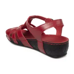Muya 31116 Z Arizona Casual Günlük Kırmızı Kadın Sandalet - 4