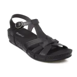 Muya 31116 Z Arizona Casual Günlük Siyah Kadın Sandalet - 1