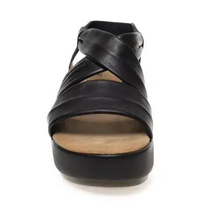Muya 33263Z Lili Dolgu Topuklu Siyah Kadın Sandalet - 3