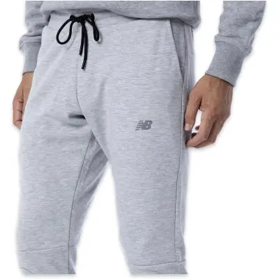 New Balance Mnp3804 Nb Double Face Pants Gri Erkek Eşofman Altı - 3