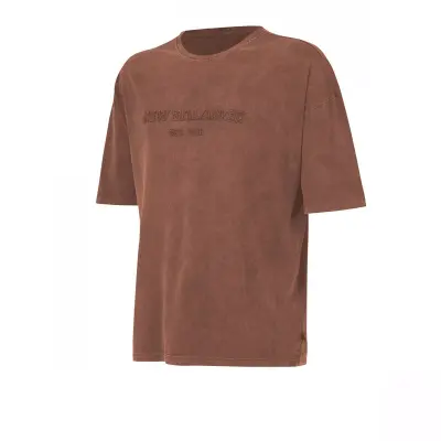 New Balance Mnt1622 Nb Lifestyle Men T Kahve-Beyaz Erkek T-Shirt - 1