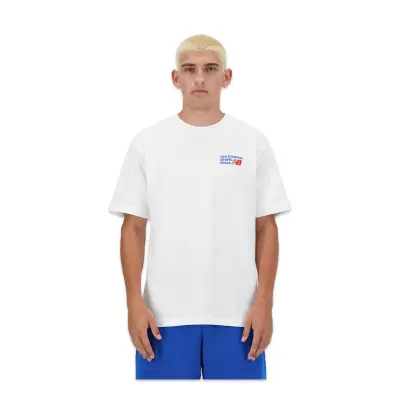 New Balance Mnt3434 Nb Lifestyle Men T Beyaz Erkek T-Shirt - 1