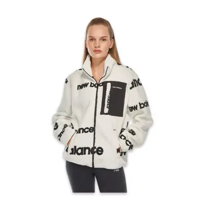 New Balance Unc3358 Nb Lifestyle Unisex Sweat Polar Beyaz Unisex Ceket 