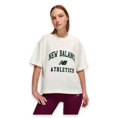 New Balance Wnt1402 Nb Lifestyle Women T Beyaz Kadın T-Shirt 