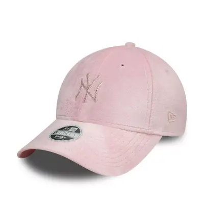 New Era 60595353 Wmns Diamante Velour 9Forty Neyyan Pembe Kadın Şapka - 1