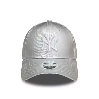 New Era 60595374 Wmns Met Denim 9Forty Neyyan Gümüş Kadın Şapka - 2