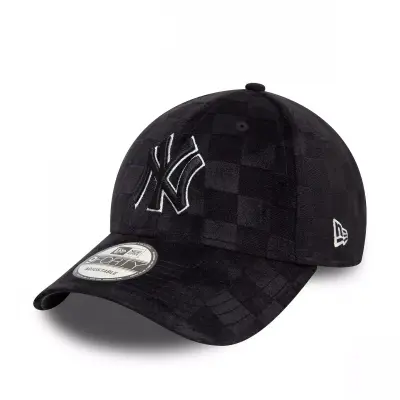 New Era 60595442 Tonal Check 9Forty Neyyan Siyah Unisex Şapka - 1