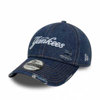 New Era 60771839 Denim Distress 9Twenty Neyyan Cap Mavi Unisex Şapka - NEW ERA