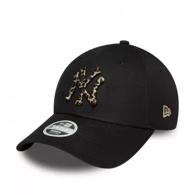 New Era Wmns Leopard Infill 9Forty Neyyan Cap Siyah Kadın Şapka - 1