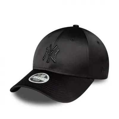 New Era Wmns Satin Rhinestone 9Forty Neyyan Cap Siyah Kadın Şapka - 1
