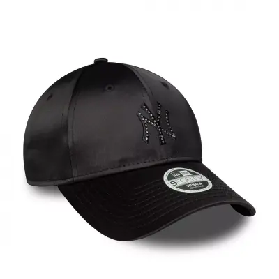 New Era Wmns Satin Rhinestone 9Forty Neyyan Cap Siyah Kadın Şapka - 2