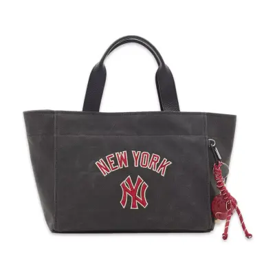 New York Yankees Mlb_001 22X29X13 El Siyah-Kırmızı Kadın Çanta 