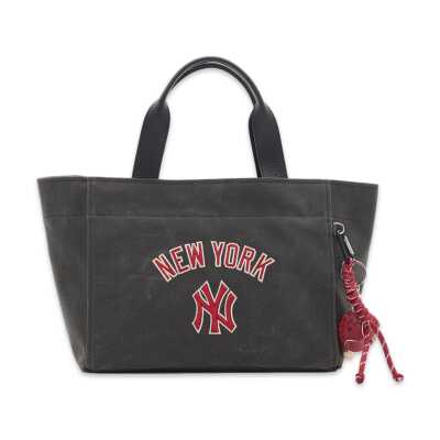 New York Yankees Mlb_001 22X40X14 El Siyah-Kırmızı Kadın Çanta - New York Yankees