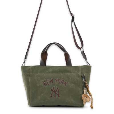 New York Yankees Mlb_001 22X40X14 El Haki Kadın Çanta - New York Yankees