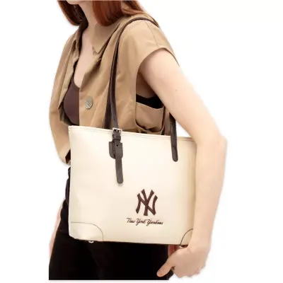 New York Yankees Mlb_003 26X27X12 Kol Sı Bej Kadın Çanta 