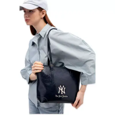 New York Yankees Mlb_003 26X27X12 Kol Sı Lacivert Kadın Çanta - 2