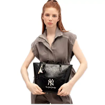 New York Yankees Mlb_003 26X27X12 Kol Sı Siyah Kadın Çanta 