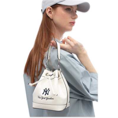 New York Yankees Mlb_005 19X14X12 Kol Sı Beyaz Kadın Çanta - New York Yankees