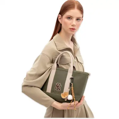 New York Yankees Mlb_009 22X26X12 Çapraz Haki Kadın Çanta - 2