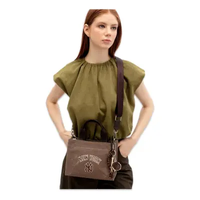 New York Yankees Mlb_010 20X23,5X13 El Kahverengi Kadın Çanta - New York Yankees (1)