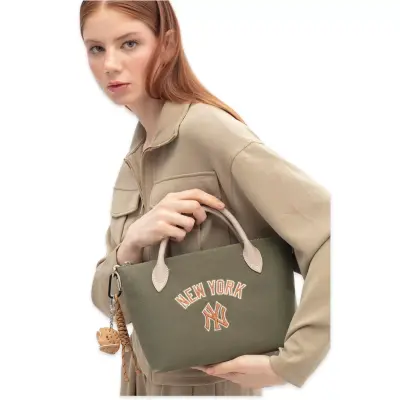 New York Yankees Mlb_012 El Haki Kadın Çanta 