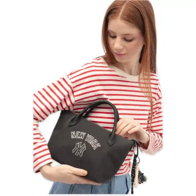 New York Yankees Mlb_012 El Siyah Kadın Çanta 