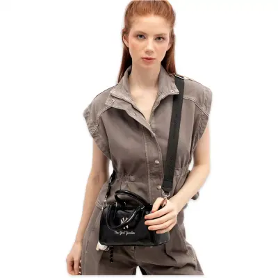 New York Yankees Mlb_013 13X21X8 El Siyah Kadın Çanta - 2