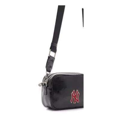 New York Yankees Mlb_015 12X18,5X6,5 El Siyah-Kırmızı Kadın Çanta - 2