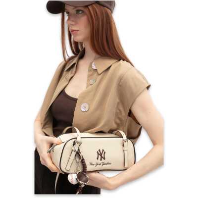 New York Yankees Mlb_016 11X24X10 Kol Bej Kadın Çanta - New York Yankees