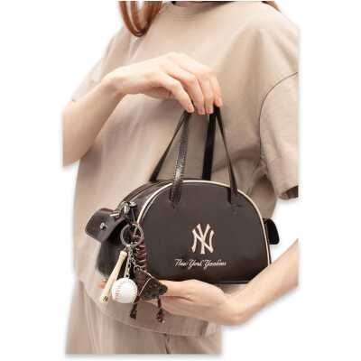 New York Yankees Mlb_019 14X22X8 El Kahverengi Kadın Çanta 