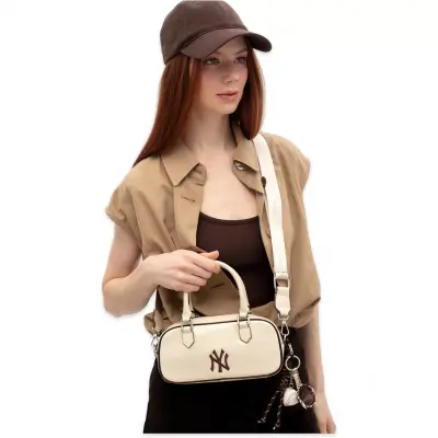 New York Yankees Mlb_023 11X17X7 El Bej Kadın Çanta - New York Yankees (1)