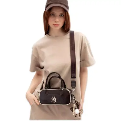 New York Yankees Mlb_023 11X17X7 El Kahverengi Kadın Çanta 