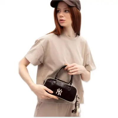 New York Yankees Mlb_023 11X17X7 El Kahverengi Kadın Çanta - New York Yankees (1)