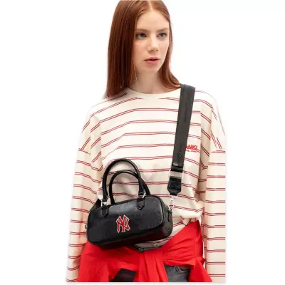 New York Yankees Mlb_023 11X17X7 El Siyah-Kırmızı Kadın Çanta - New York Yankees (1)