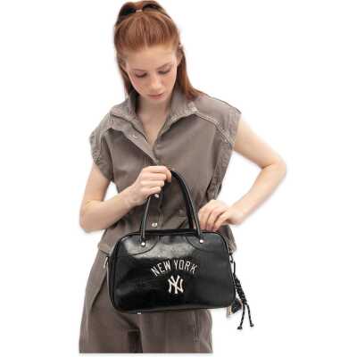 New York Yankees Mlb_028 20X27X12 Çapraz Siyah Kadın Çanta - New York Yankees (1)