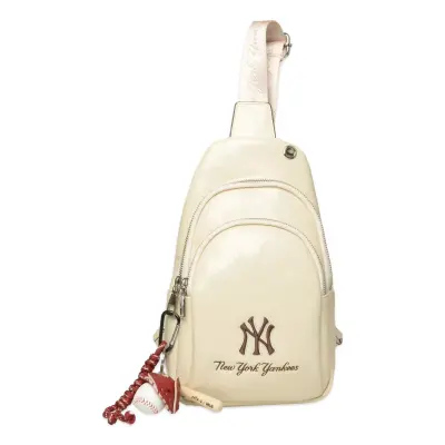 New York Yankees Mlb_033 29X18X6 Çapraz Bej Kadın Çanta - 1