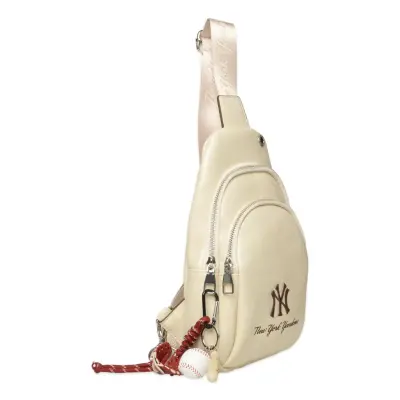 New York Yankees Mlb_033 29X18X6 Çapraz Bej Kadın Çanta - 3