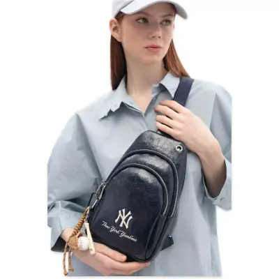 New York Yankees Mlb_033 29X18X6 Çapraz Lacivert Kadın Çanta 