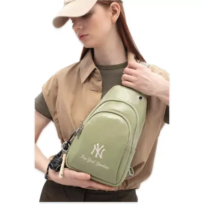 New York Yankees Mlb_033 29X18X6 Çapraz Yeşil Kadın Çanta 