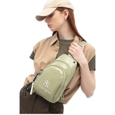 New York Yankees Mlb_033 29X18X6 Çapraz Yeşil Kadın Çanta - benetton (1)