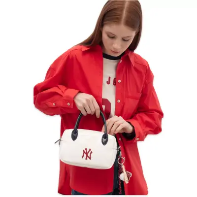 New York Yankees Mlb_038 15X21X9 El Beyaz Kadın Çanta - New York Yankees (1)