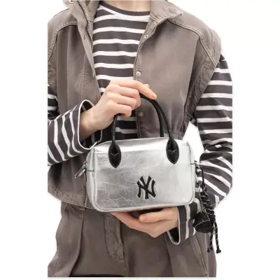 New York Yankees Mlb_038 15X21X9 El Gümüş Kadın Çanta - 1