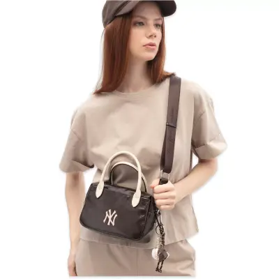 New York Yankees Mlb_038 15X21X9 El Kahverengi Kadın Çanta 