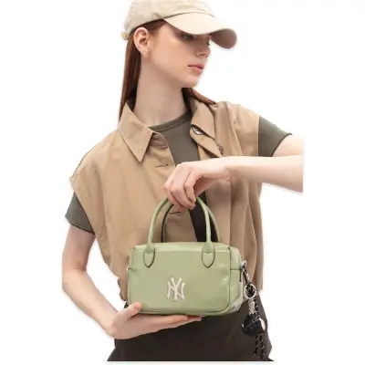 New York Yankees Mlb_038 15X21X9 El Yeşil Kadın Çanta 