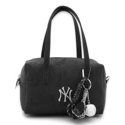 New York Yankees Mlb_045 14X21X9 El Siyah Kadın Çanta - New York Yankees