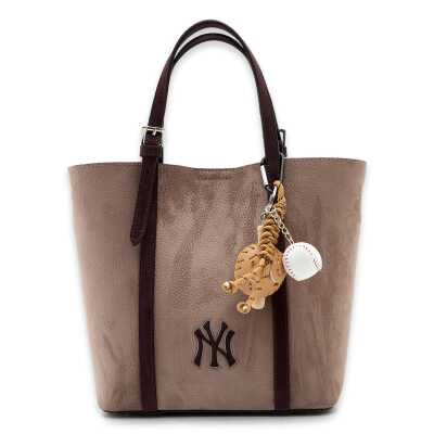 New York Yankees Mlb_053 23X29X9 El Bej Kadın Çanta - New York Yankees