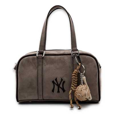 New York Yankees Mlb_056 14X25X10 El Bej Kadın Çanta - New York Yankees