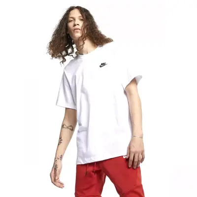 Nike Ar4997 Sportswear Club Beyaz Erkek T-Shirt - 1
