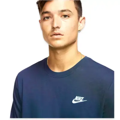 Nike Ar4997 Sportswear Club Lacivert Erkek T-Shirt - 3